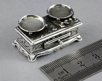 Dutch Antique Silver Miniature Toy Scale -